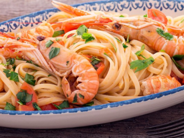 Linguine con Scampi - vůně moře s vinařstvím De Stefani