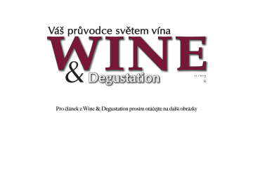Napsali o nás... Wine&Degustation 11/2022