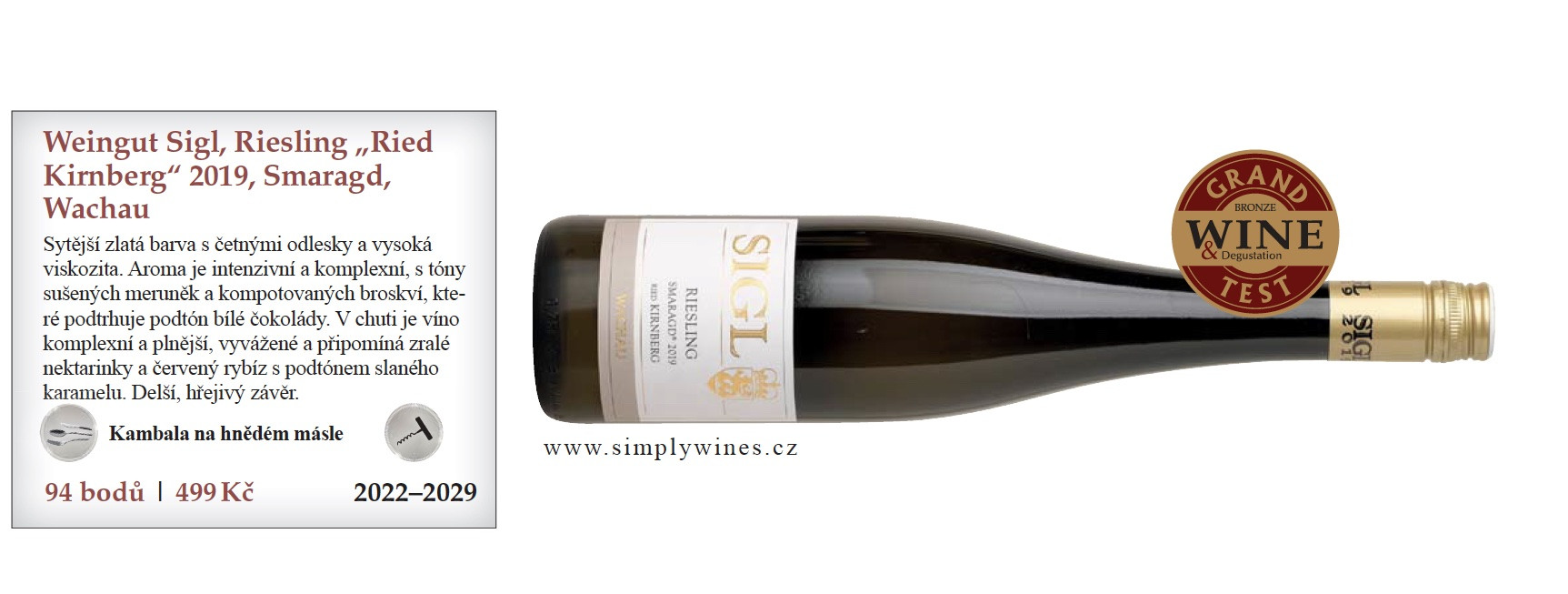 Riesling Federspiel "Ried Kirnberg” vítězem Grand Testu ve Wine & Degustation