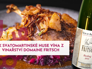K svatomartinské huse vína z vinařství Domaine Fritsch