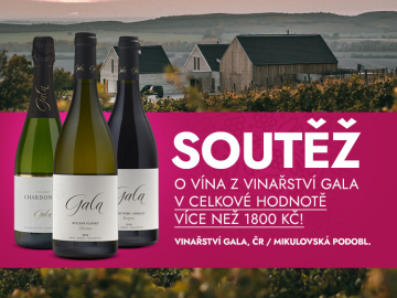 Soutěž o šest úžasných vín z oblíbeného moravského vinařství Gala v celkové hodnotě více než 1800 Kč
