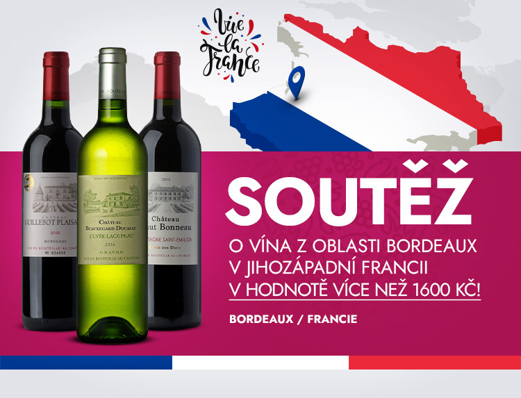 Soutěž o 6 lahví z oblasti Bordeaux