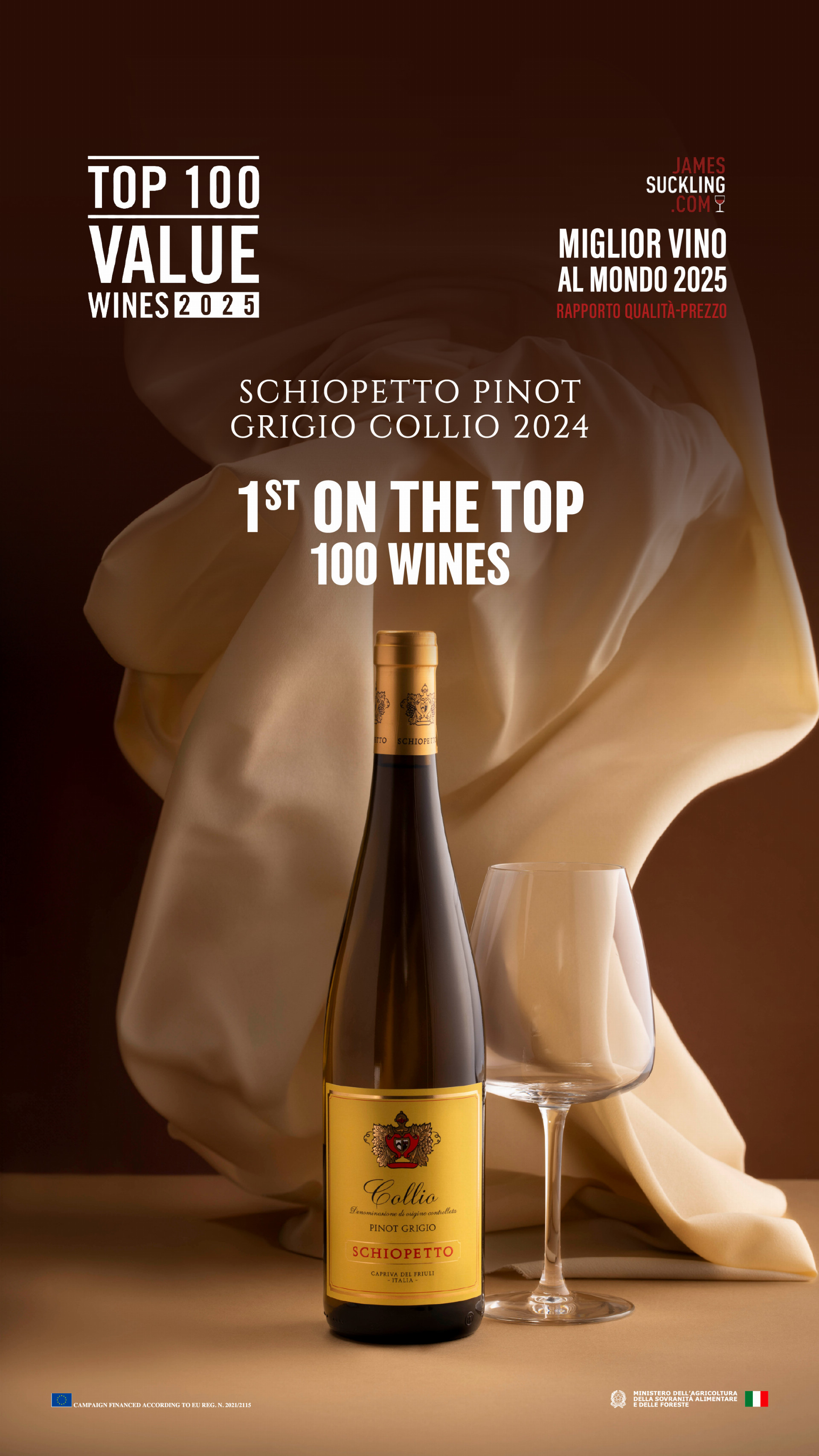 Schiopetto Pinot Grigio Collio 2024 vítěz v TOP 100 vín světa