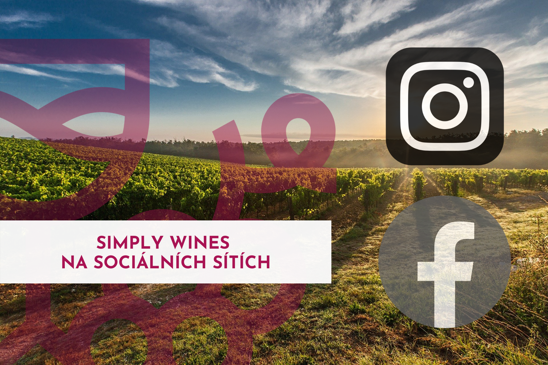 Simply Wines na Facebooku a Instagramu