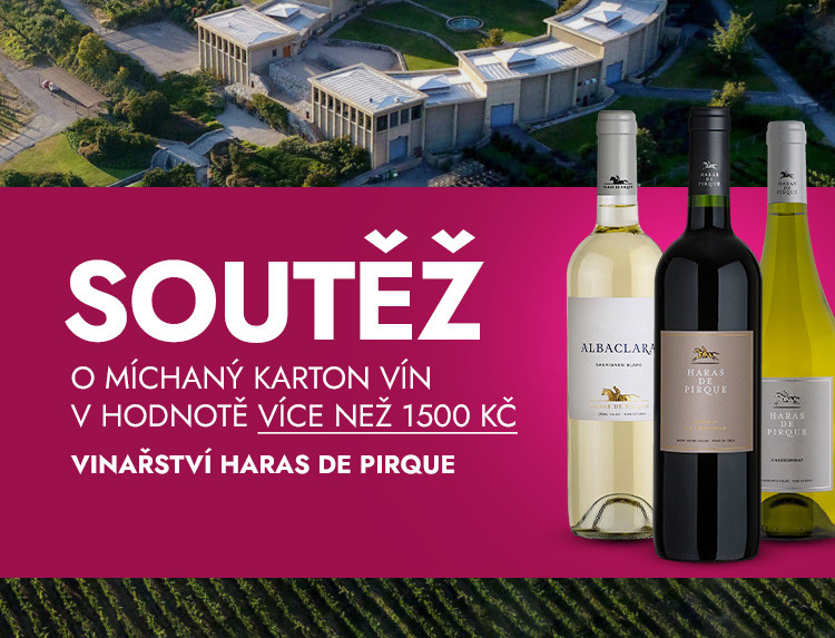 Soutěž o karton z vinařství HARAS DE PIRQUE v hodnotě přes 1 500 Kč